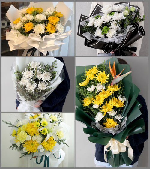 山东青岛平度市崔家集镇南华里村白事花束代送